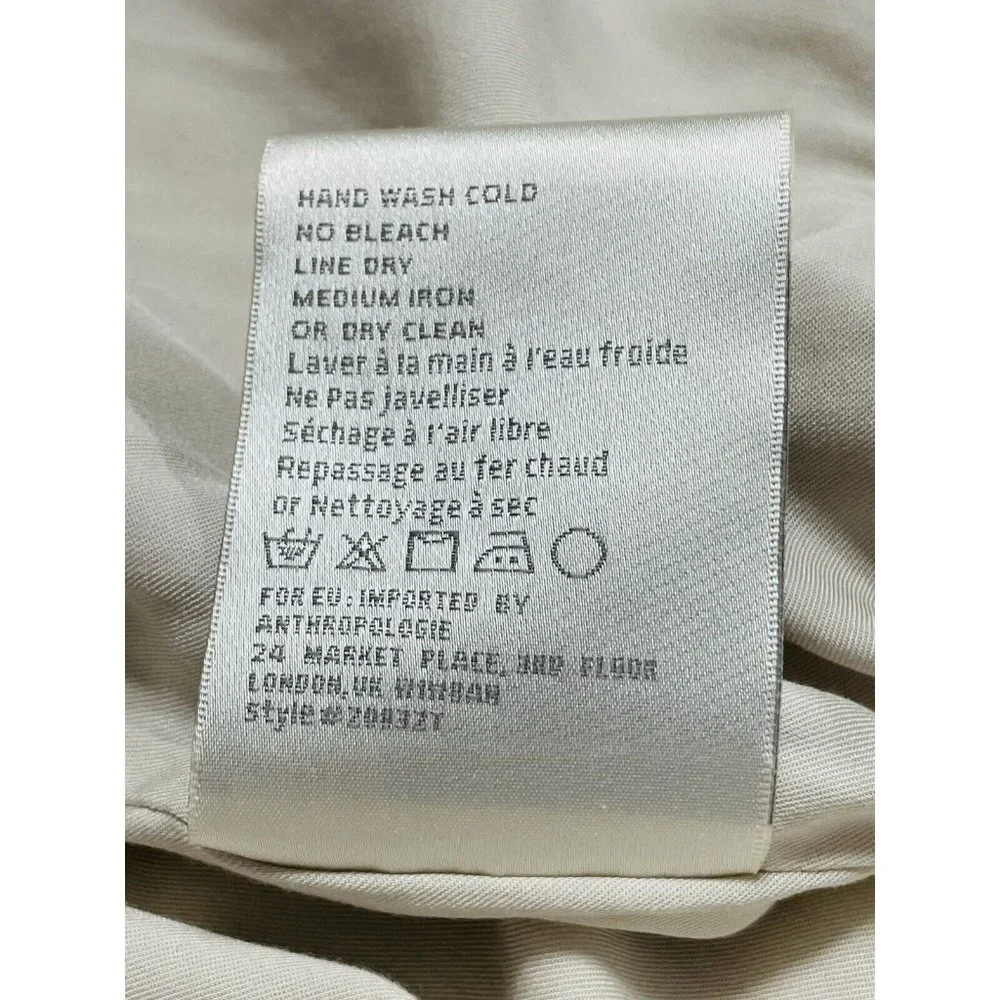 Anthropologie Tiny Editions Embroidered Viscose Zip Up Jacket Women’s  Medium - Picture 10 of 12